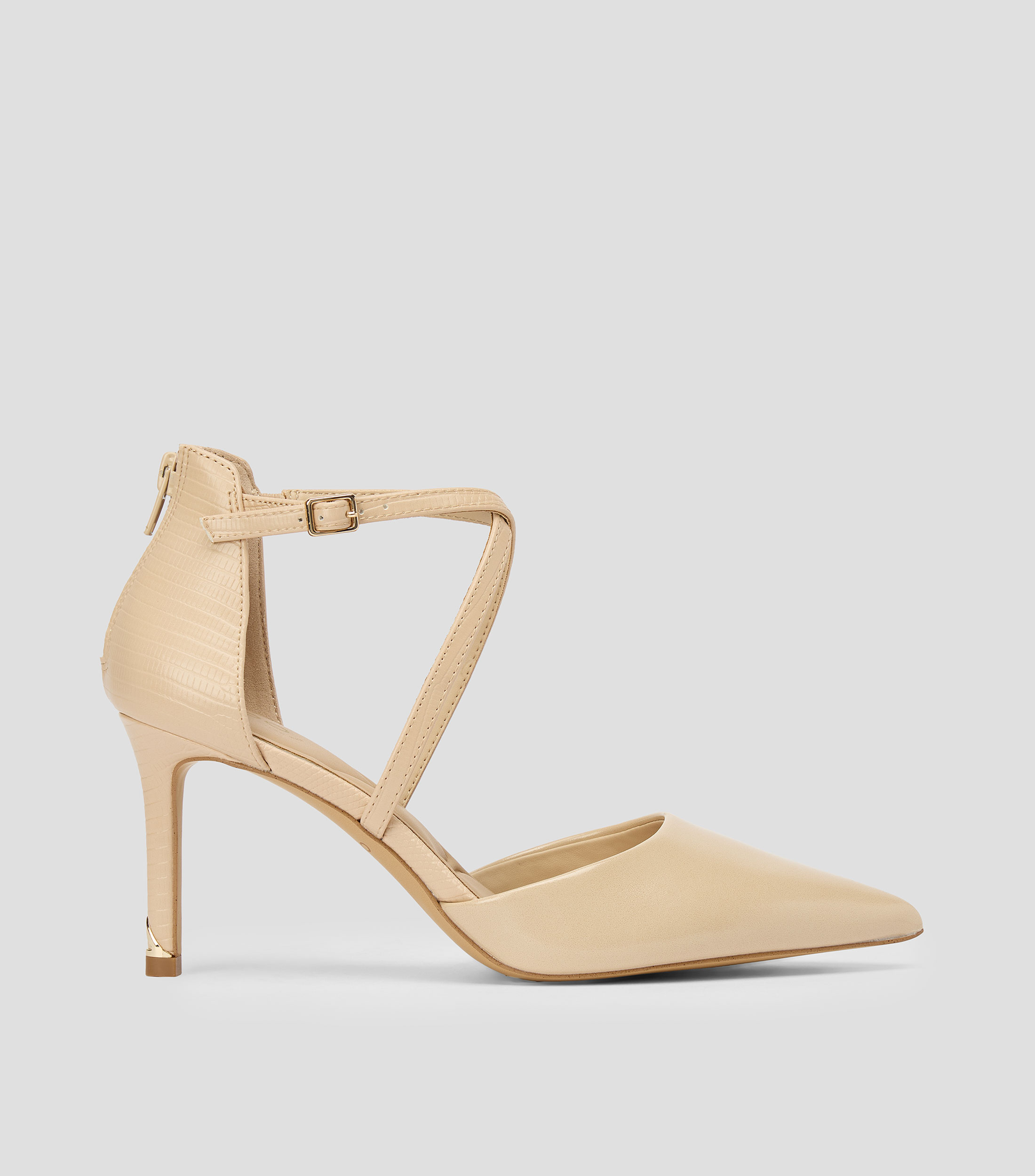 Zapatillas con tiras tacón alto de aguja Kallani Mujer